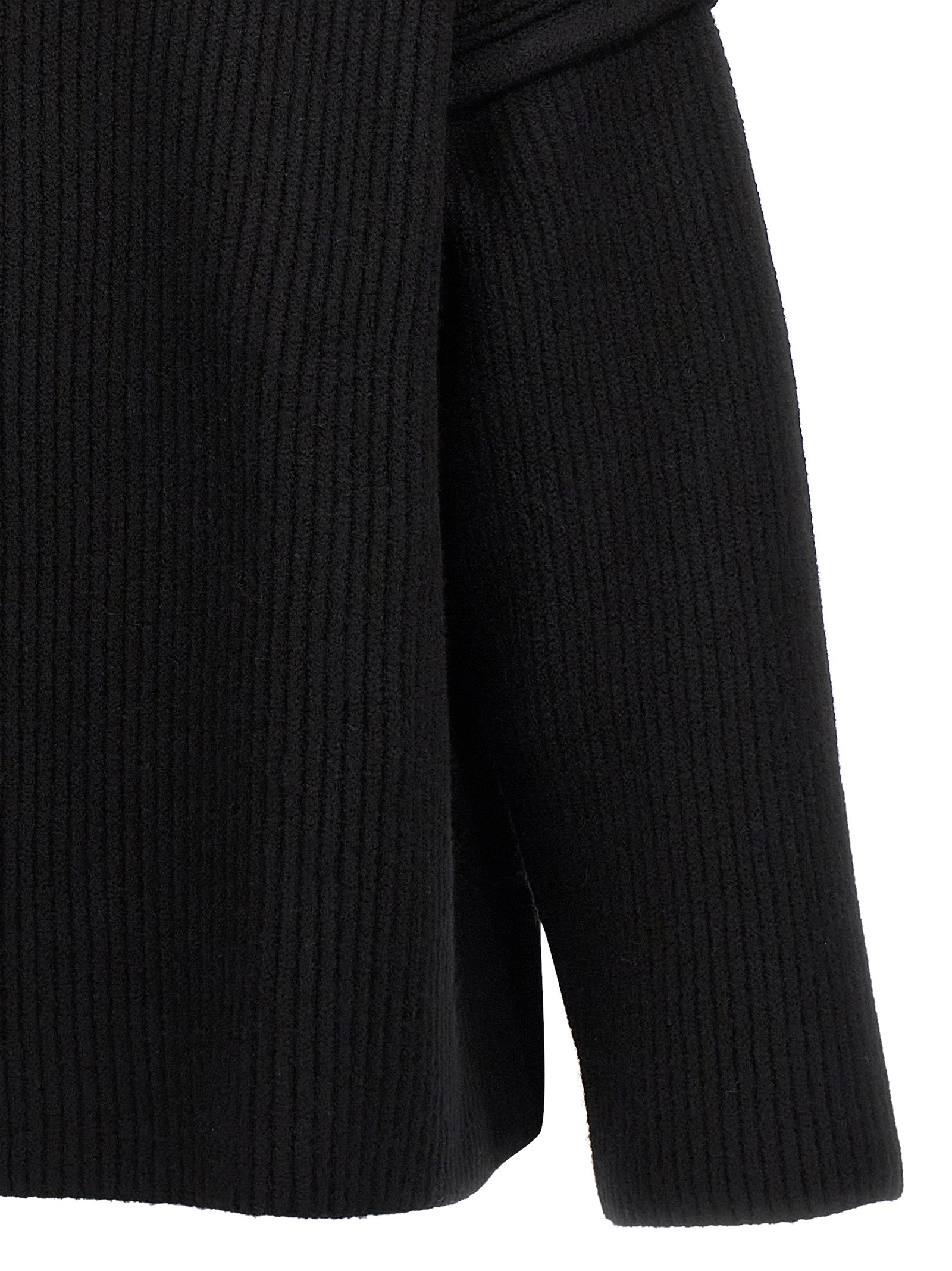 Jil Sander Black Wool Cardigan