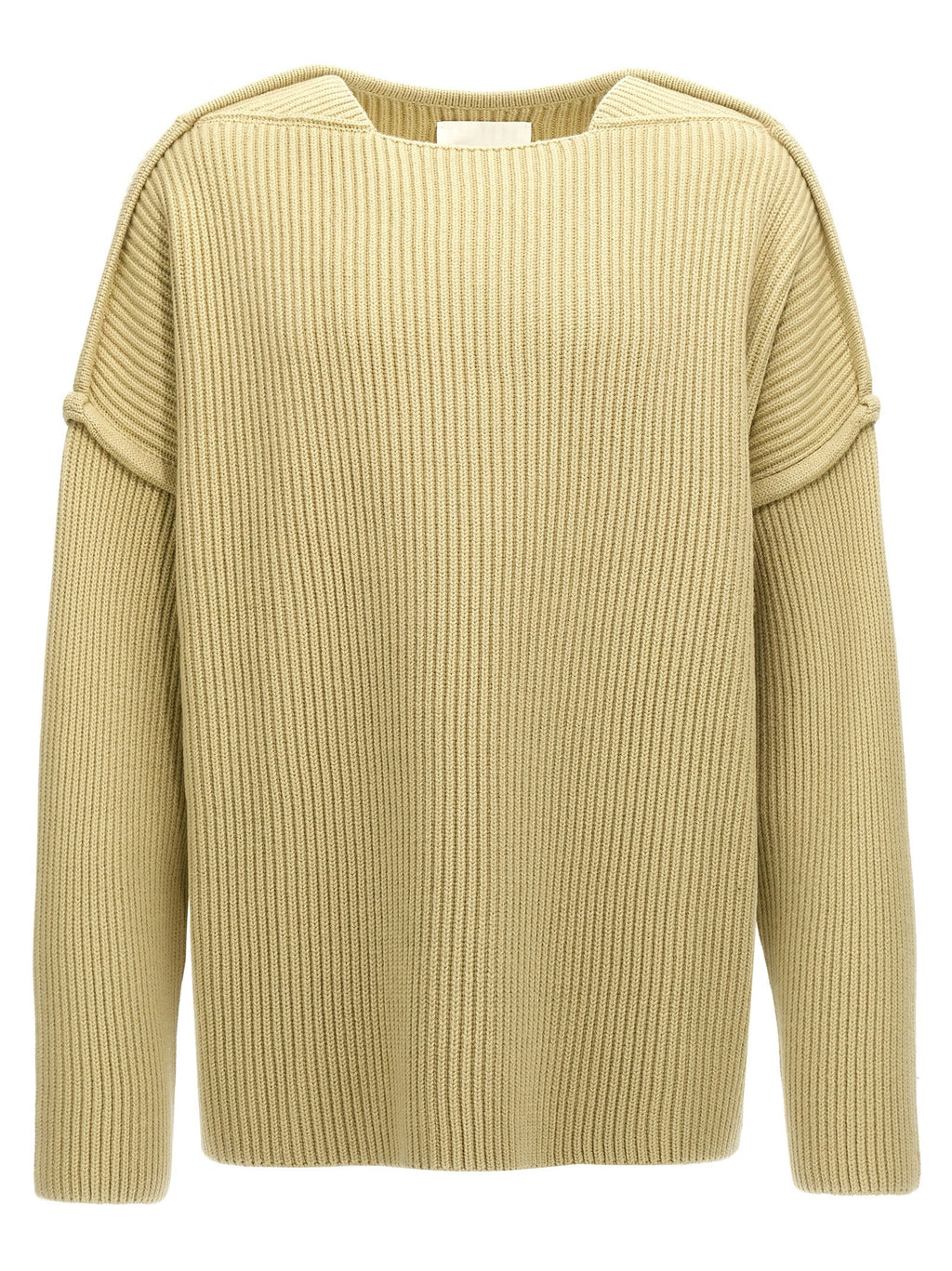Jil Sander Bicolor Wool Cardigan