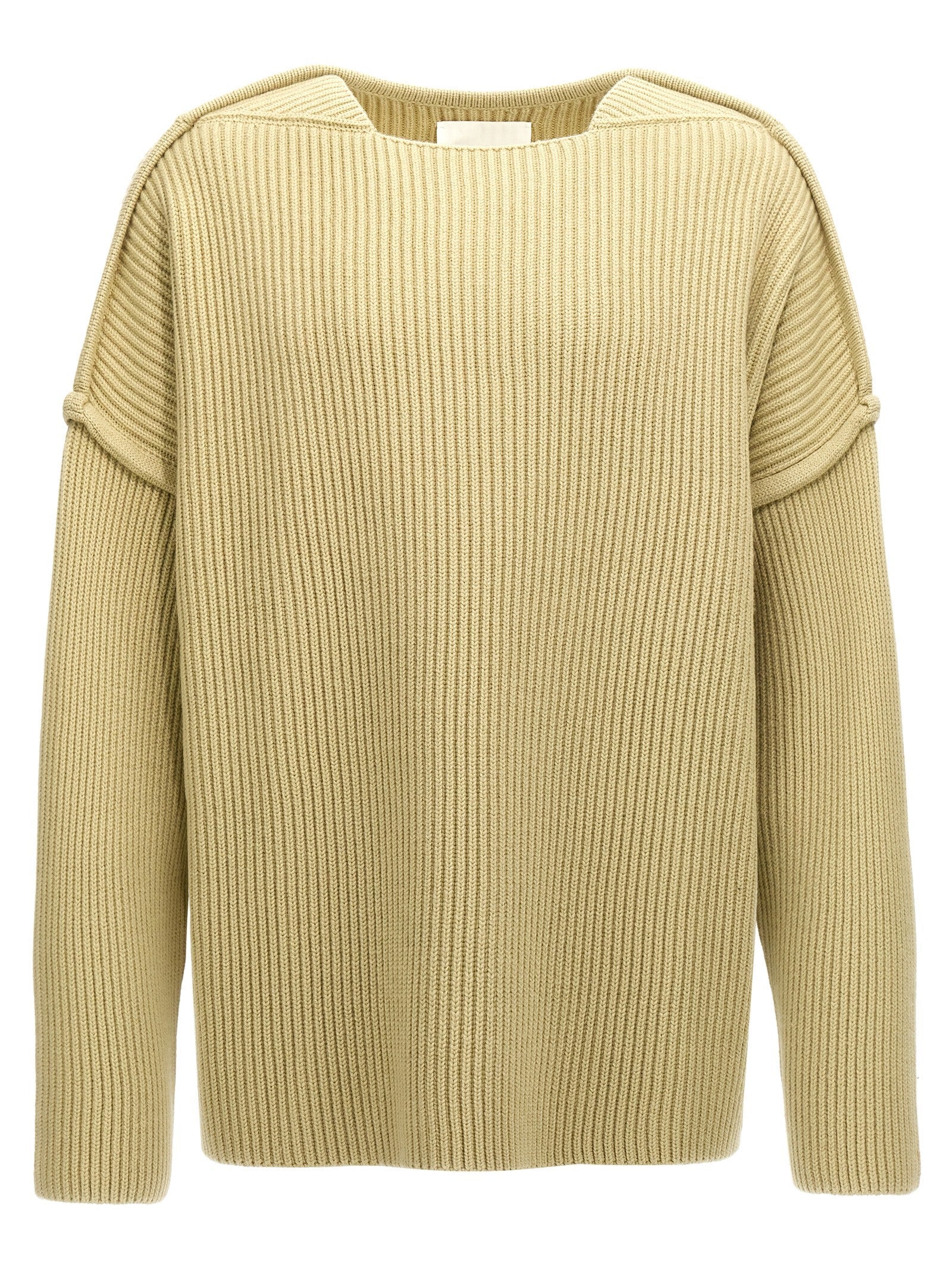 Jil Sander Bicolor Wool Cardigan