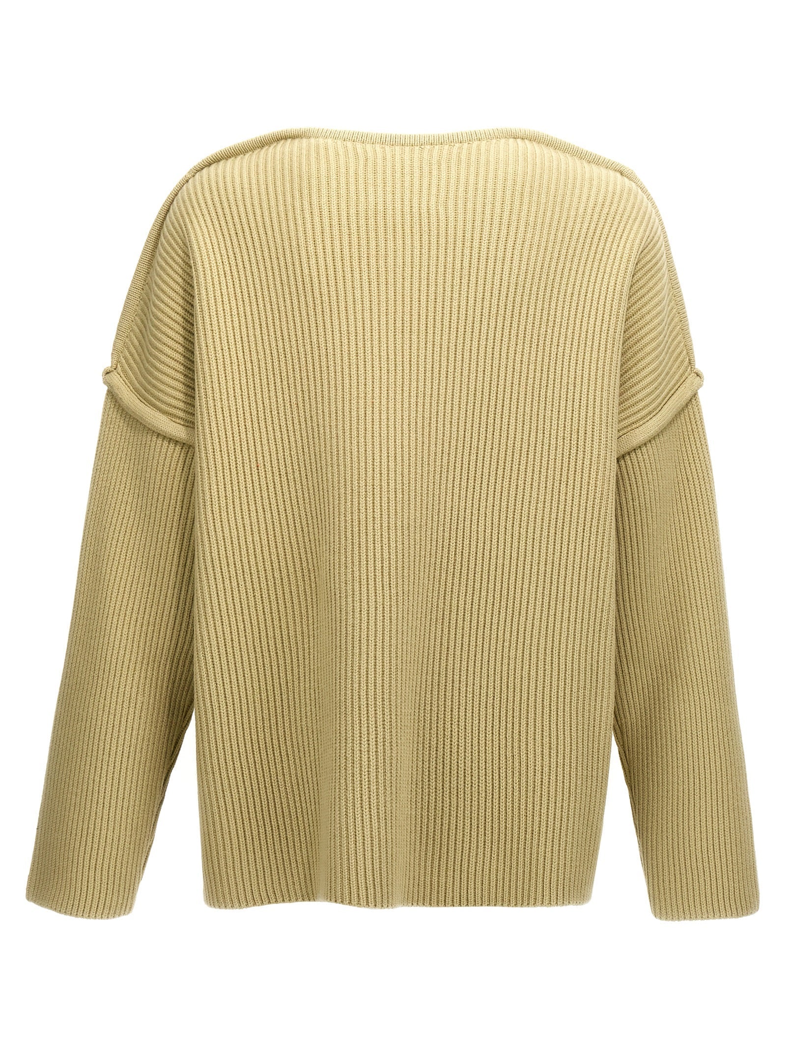 Jil Sander Bicolor Wool Cardigan