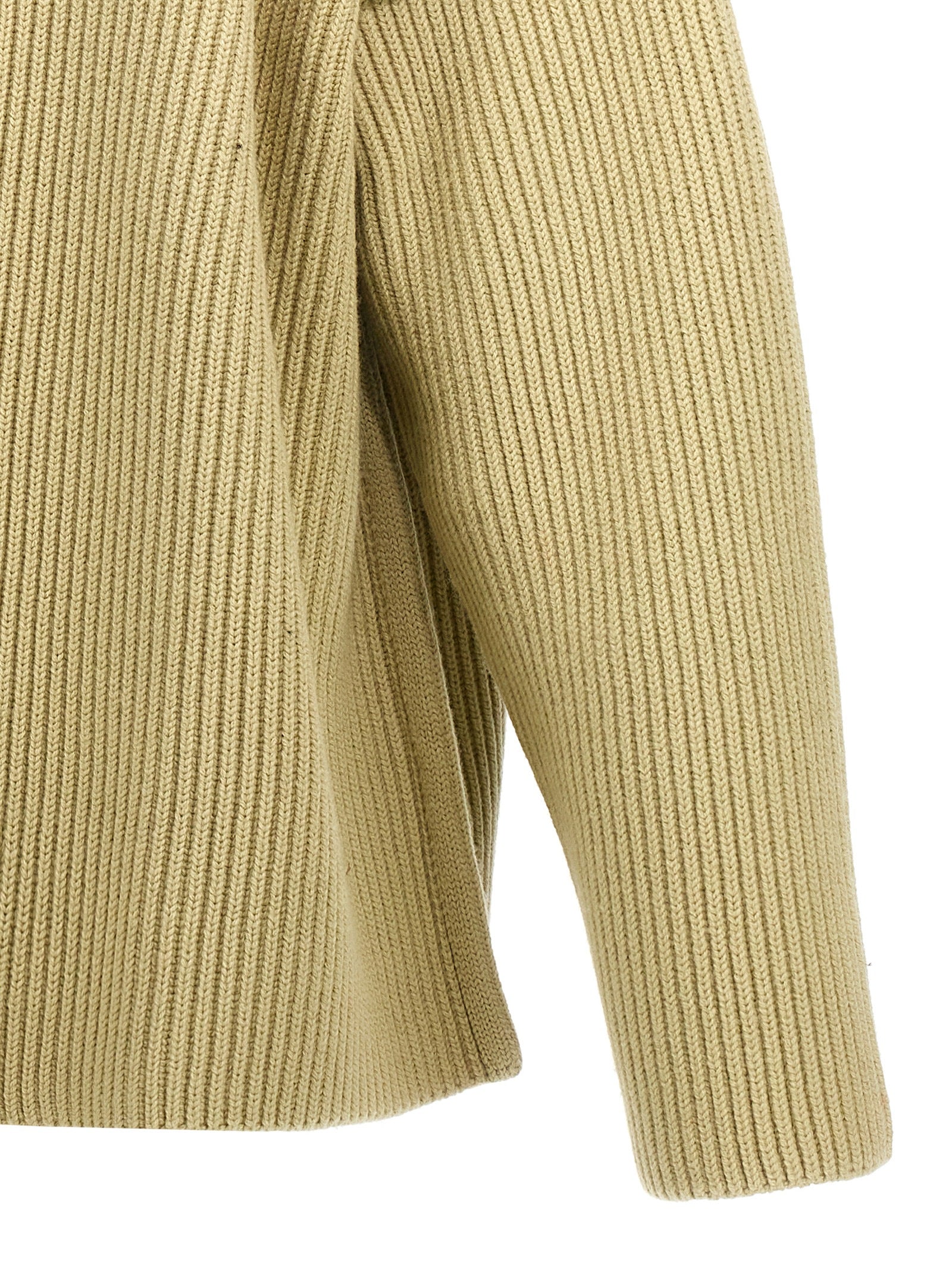 Jil Sander Bicolor Wool Cardigan