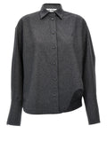 The Attico Gray Wool Blouse