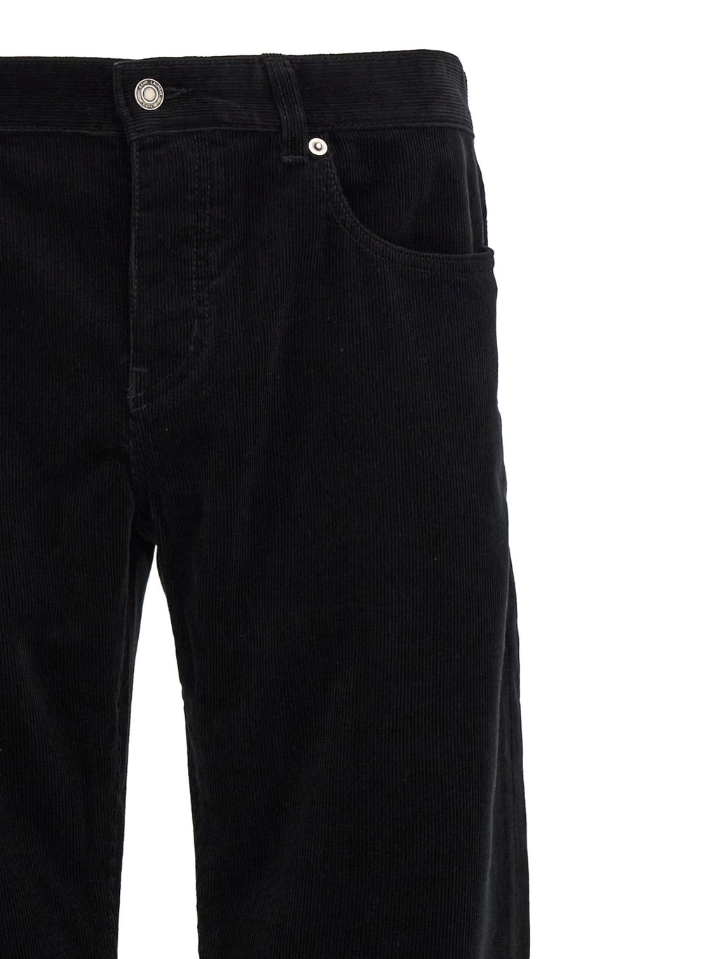 Saint Laurent Black Cotton Casual Pants