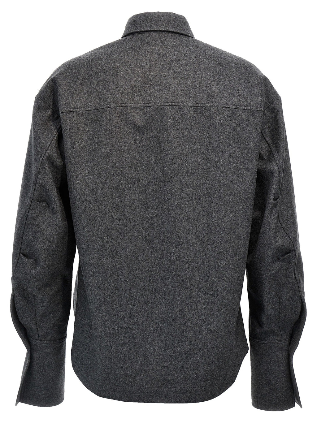 The Attico Gray Wool Blouse
