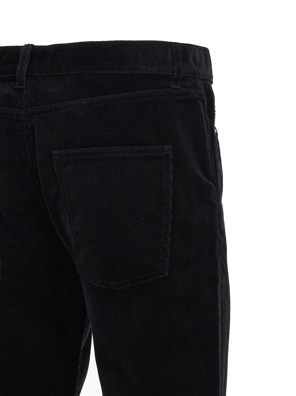 Saint Laurent Black Cotton Casual Pants
