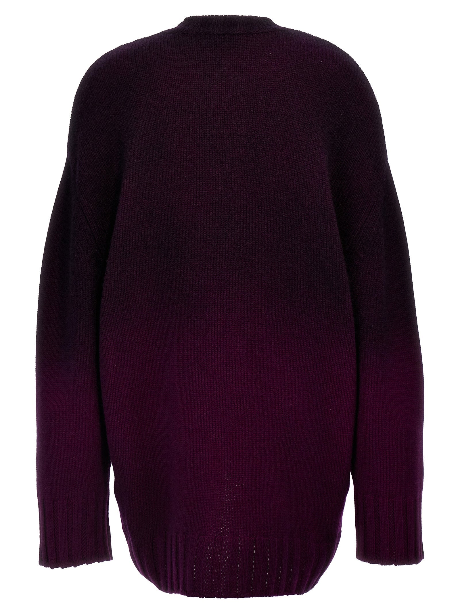 The Attico Purple Wool Short Dress