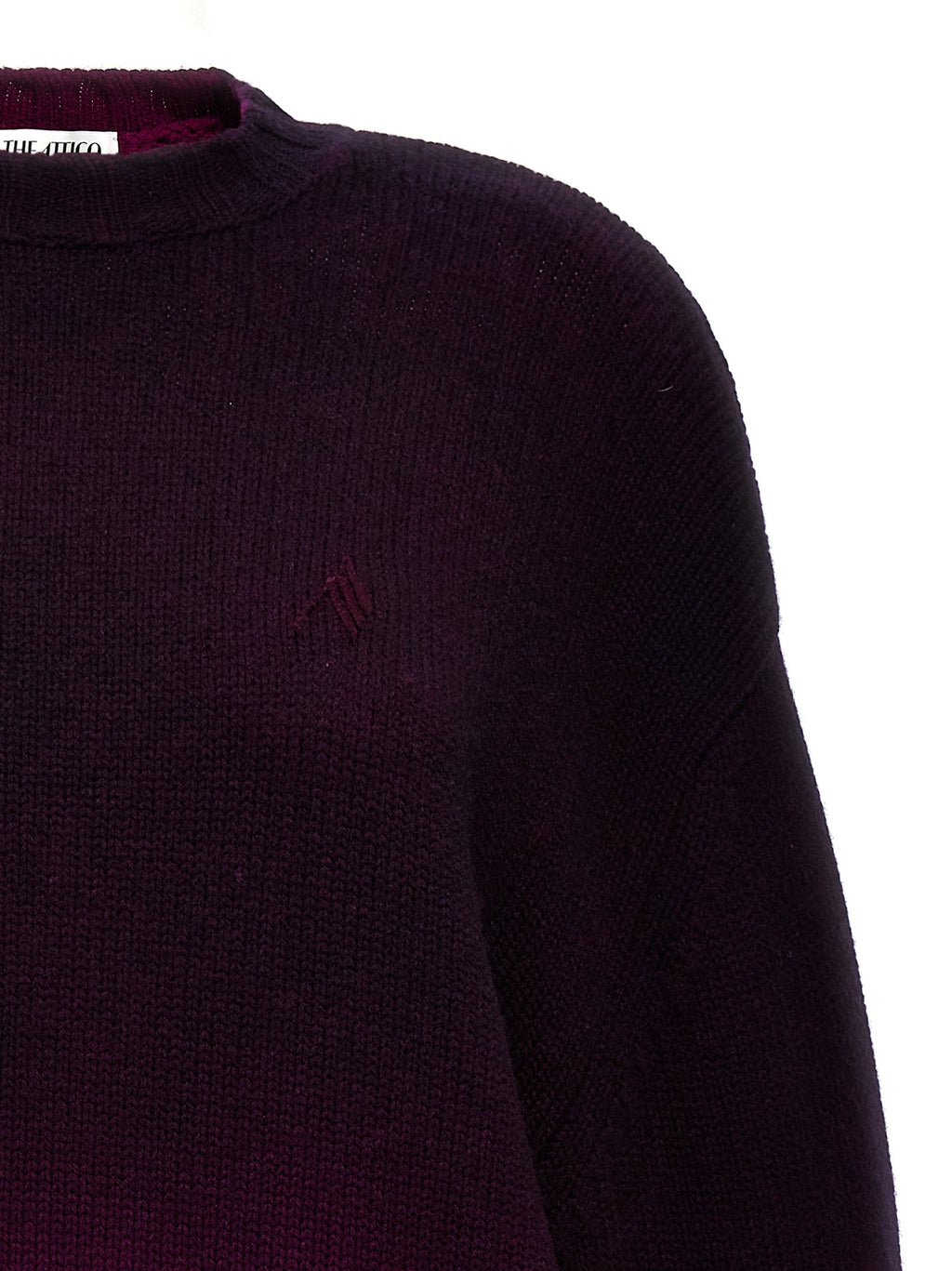 The Attico Purple Wool Short Dress