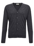 JOHN SMEDLEY Gray Wool Cardigan