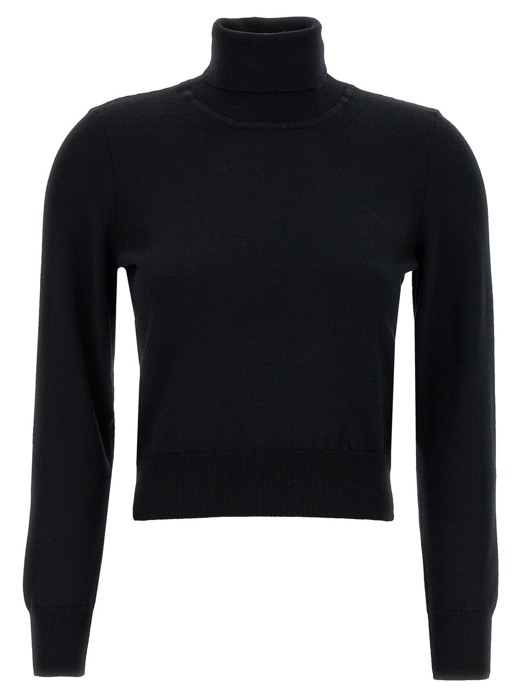 ANTONINO VALENTI Black Merino Wool Cardigan