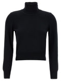 ANTONINO VALENTI Black Merino Wool Cardigan