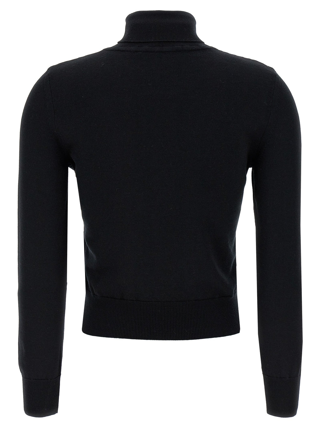 ANTONINO VALENTI Black Merino Wool Cardigan