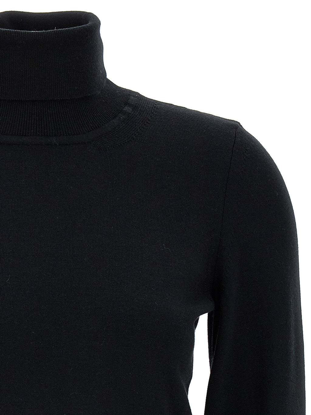 ANTONINO VALENTI Black Merino Wool Cardigan