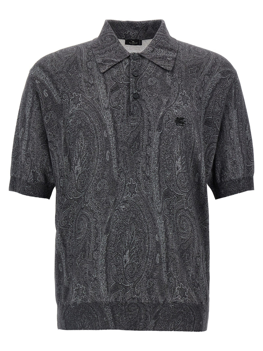 Etro Multicolor Silk Polo Shirt
