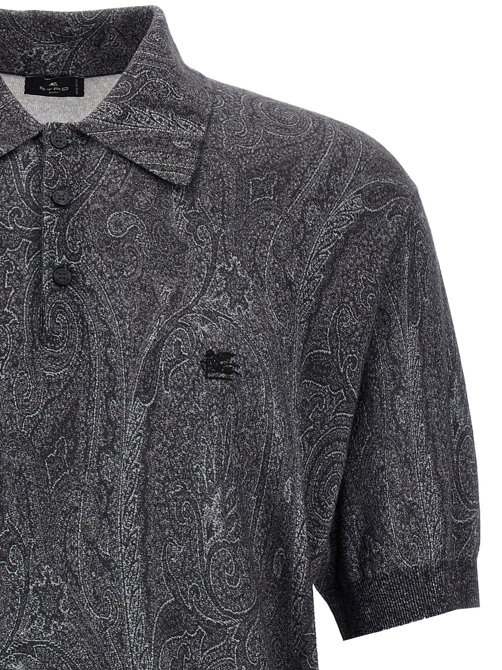Etro Multicolor Silk Polo Shirt