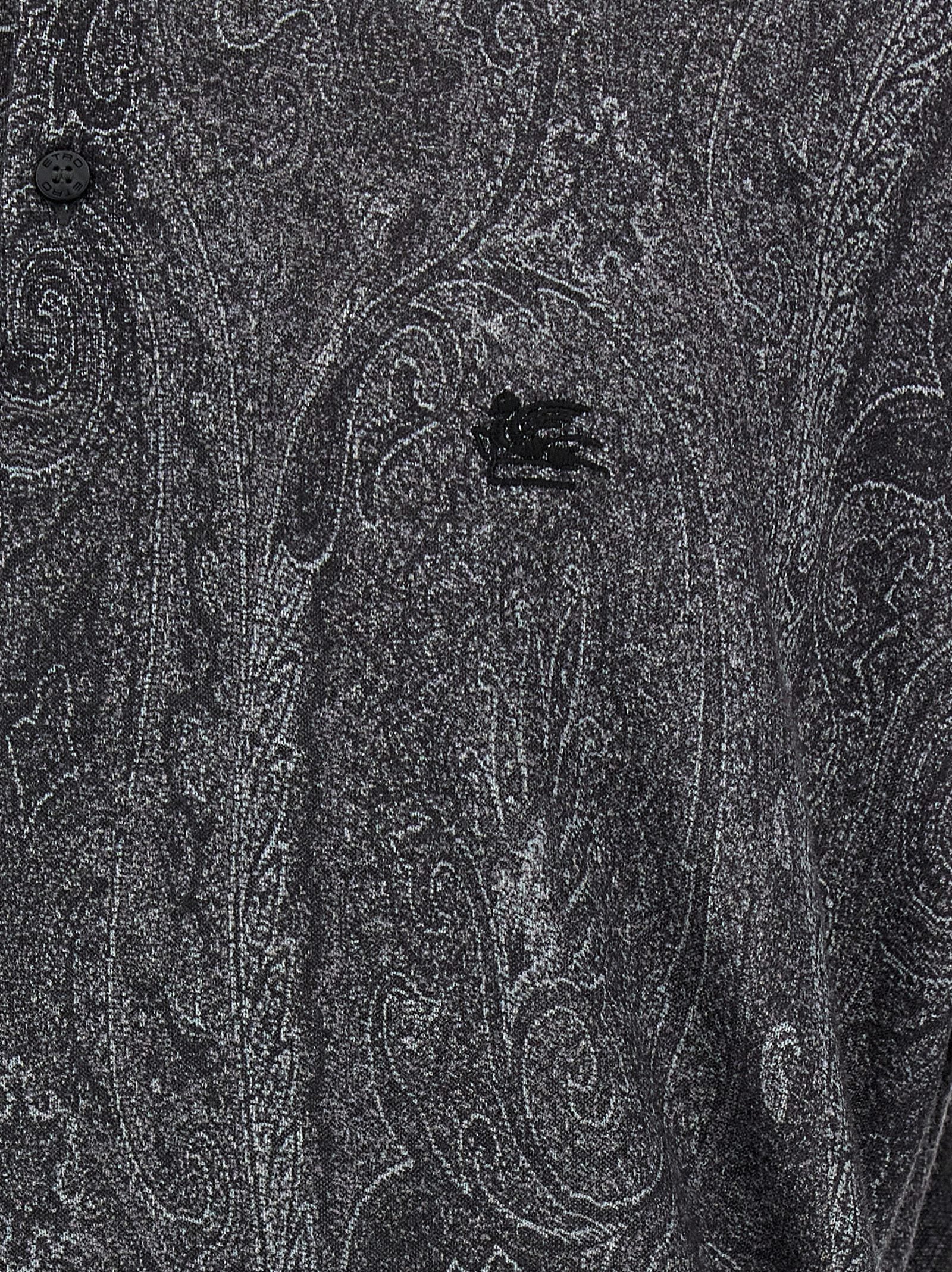 Etro Multicolor Silk Polo Shirt