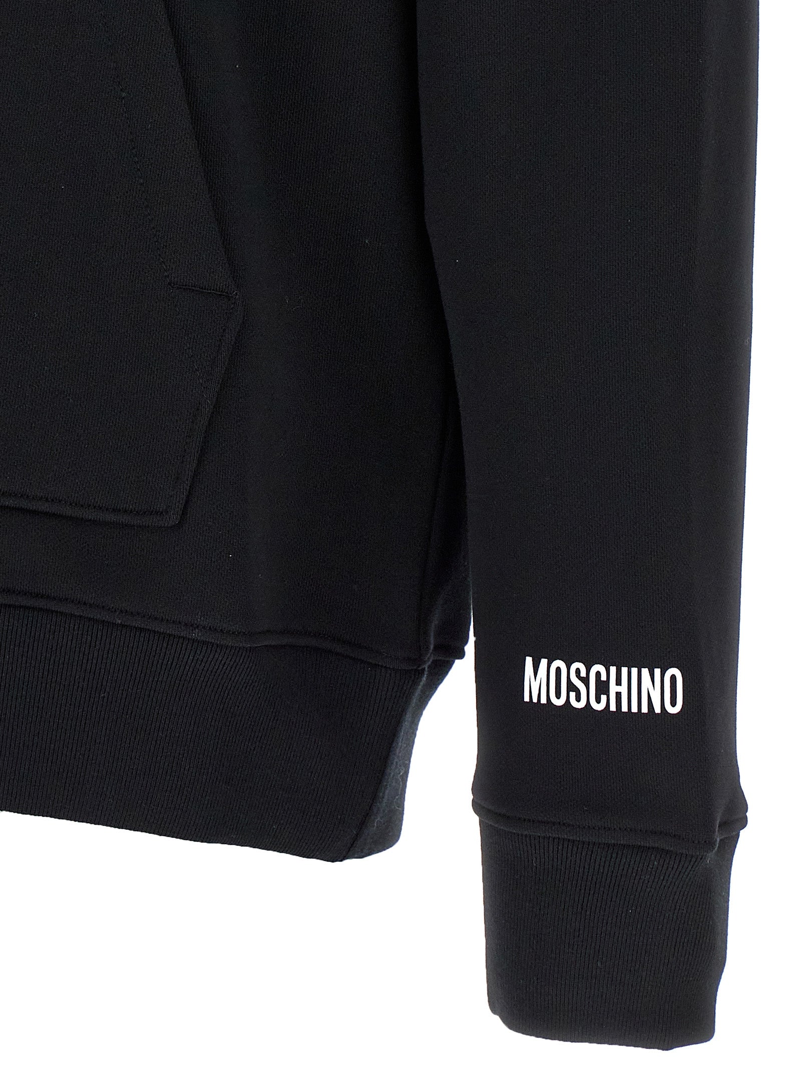Moschino Black Cotton Hoodie