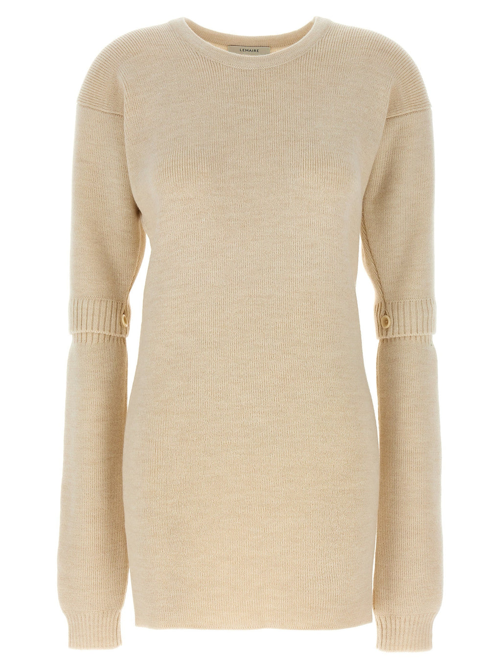 Lemaire White Acetate Short Dress