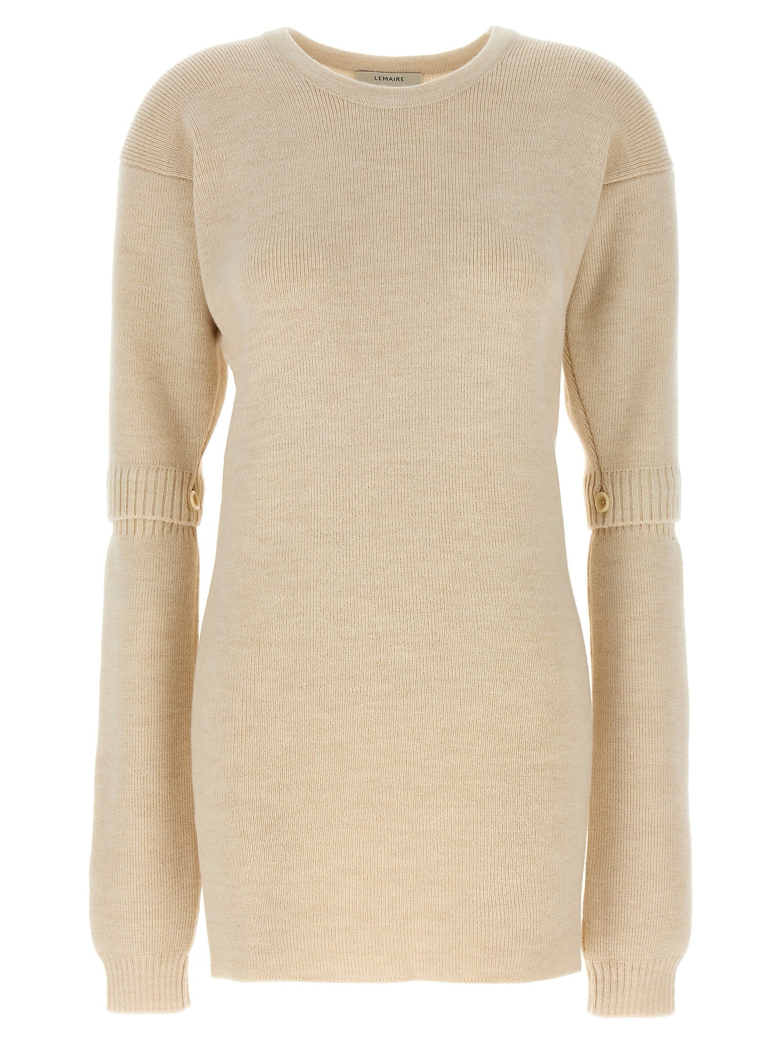 Lemaire White Acetate Short Dress