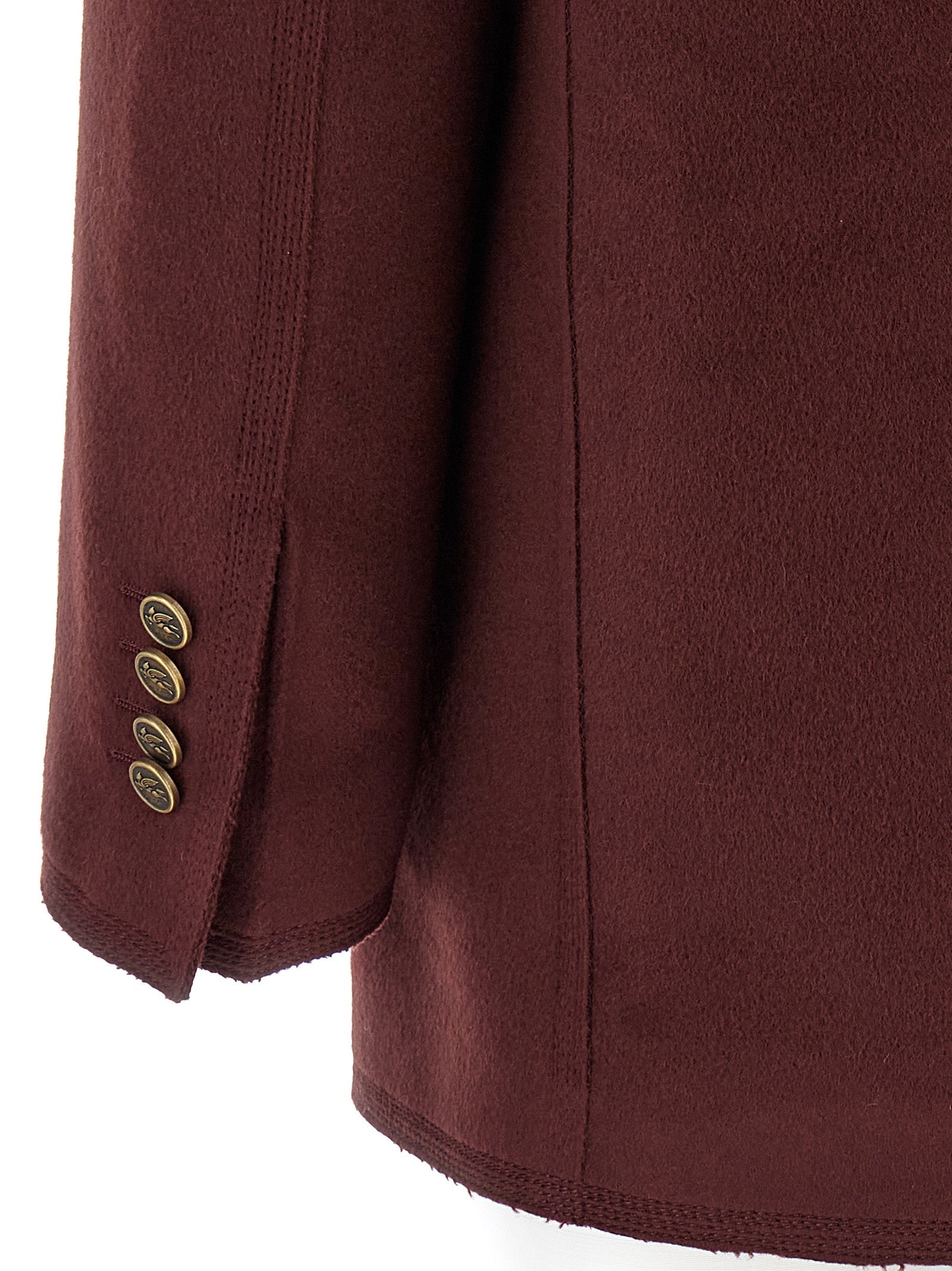 Etro Bordeaux Wool Blazer