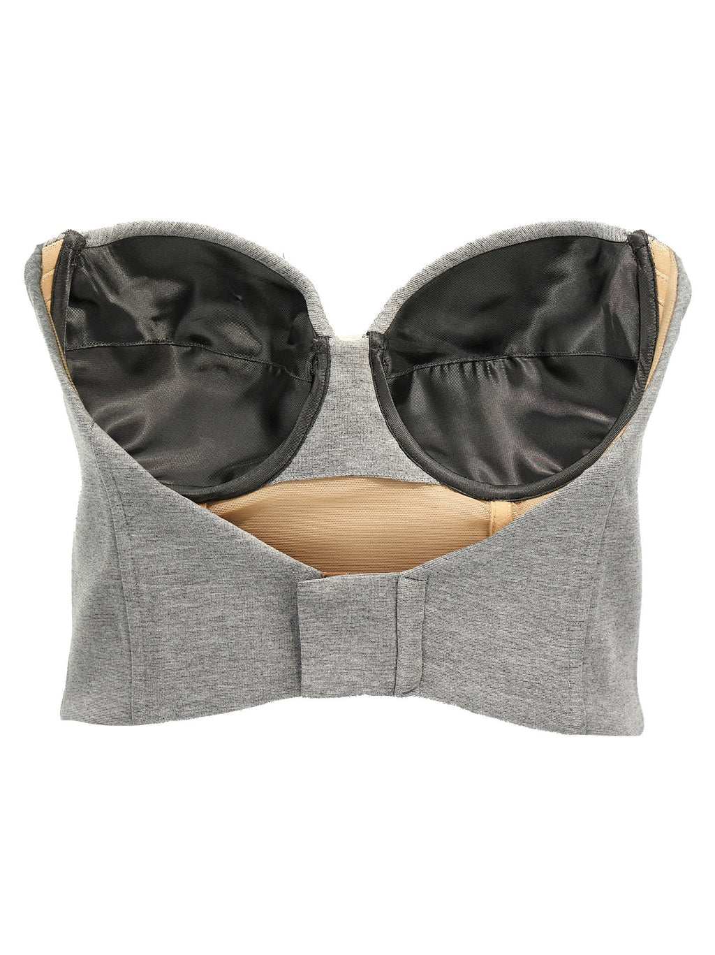 Giuseppe Di Morabito Gray Viscose Sleeveles T-Shirt