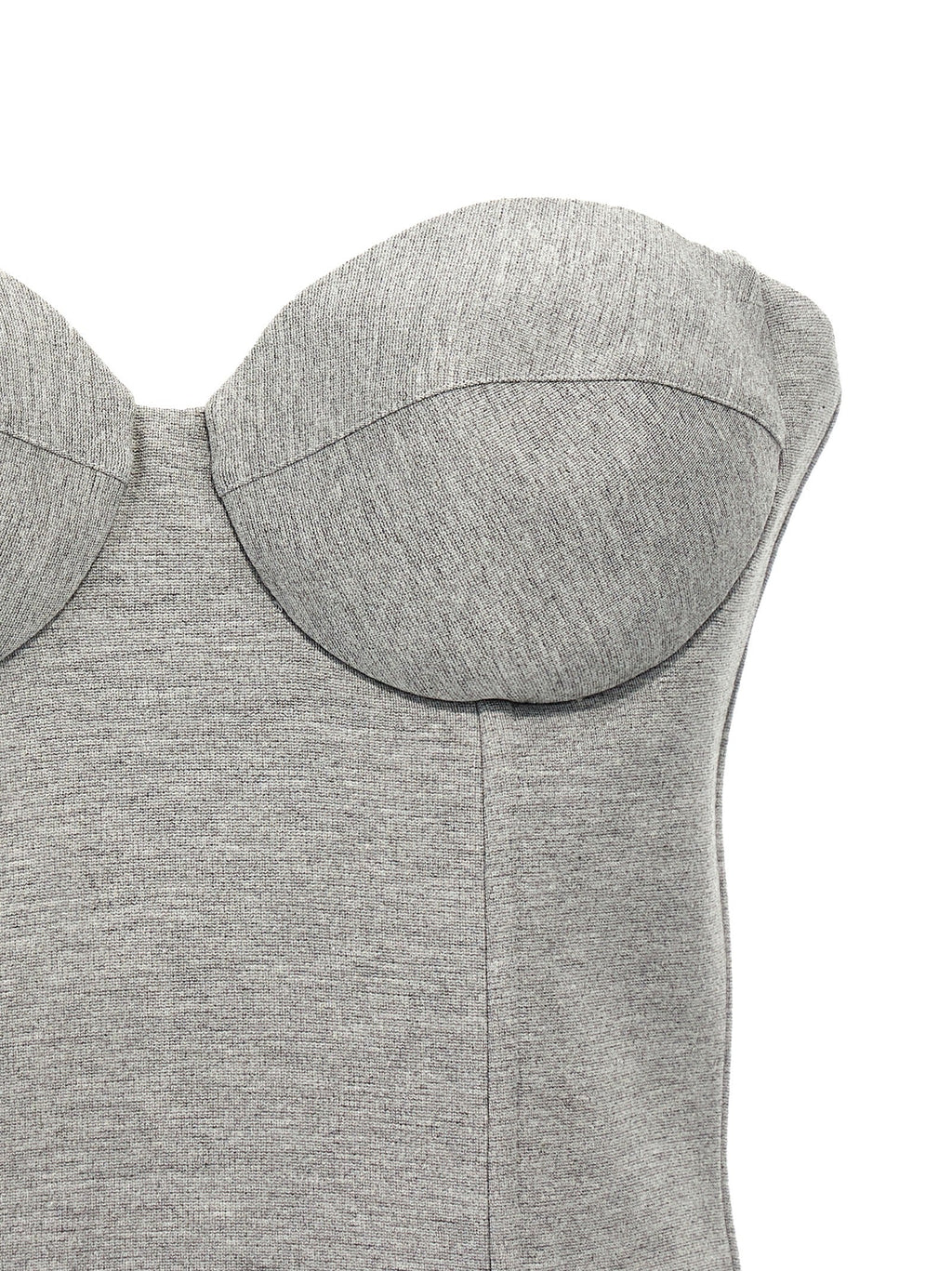 Giuseppe Di Morabito Gray Viscose Sleeveles T-Shirt