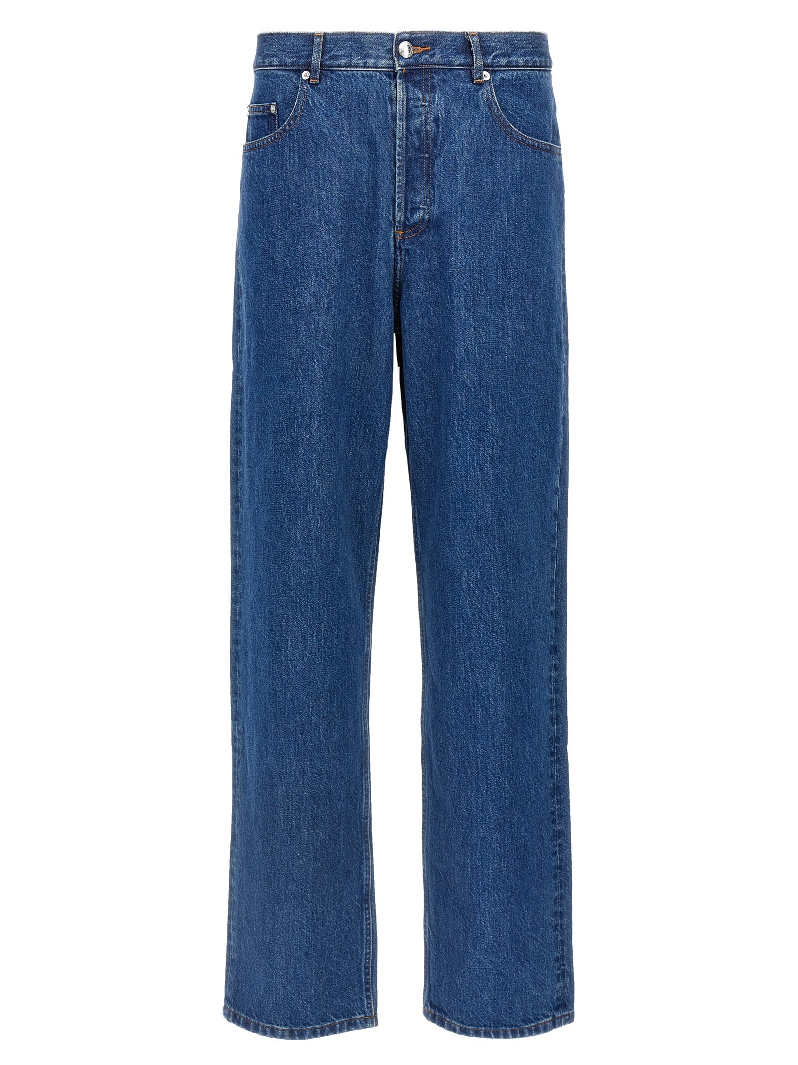 A.P.C. Blue Cotton Straight-Leg Jeans