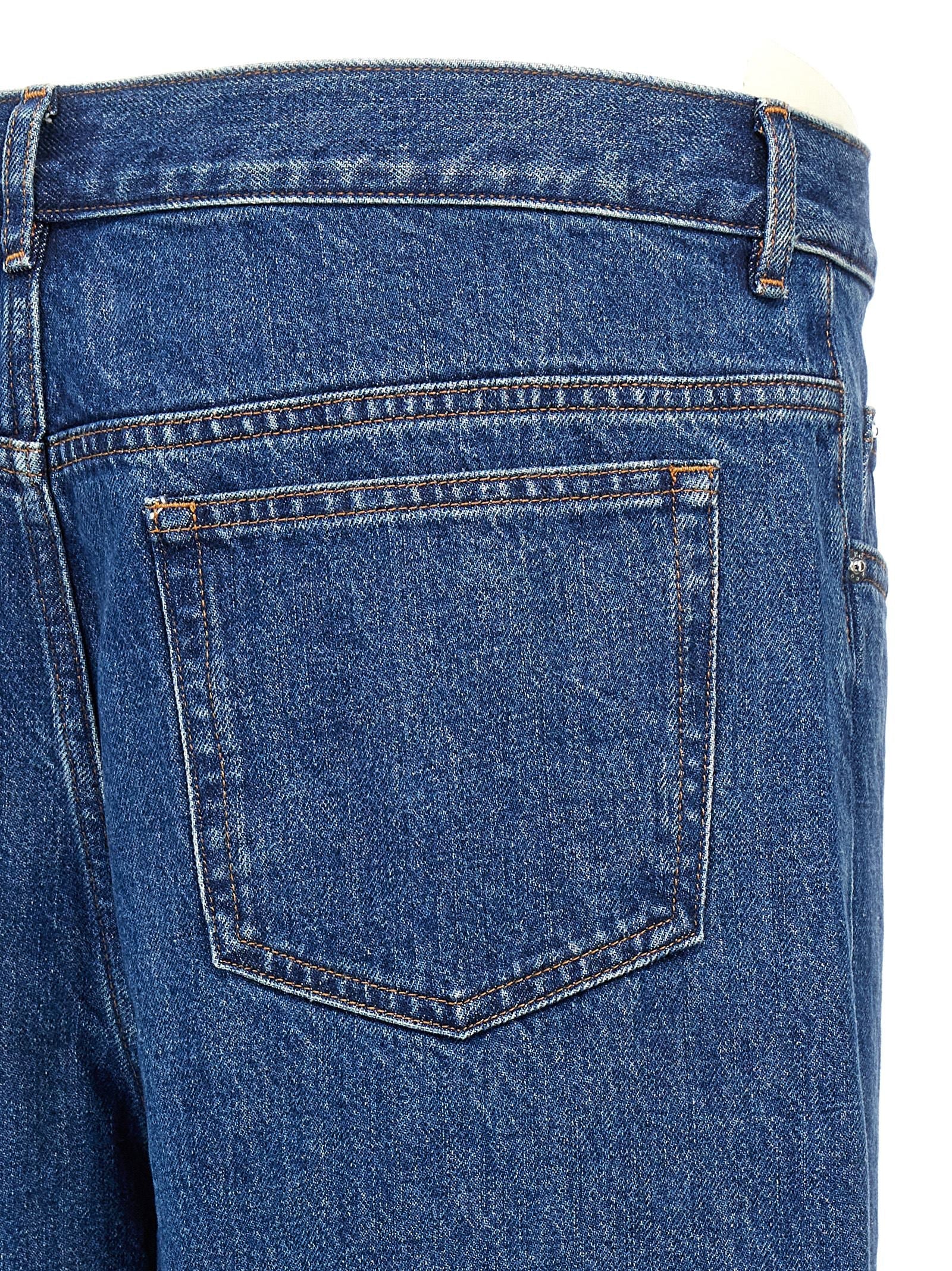A.P.C. Blue Cotton Straight-Leg Jeans
