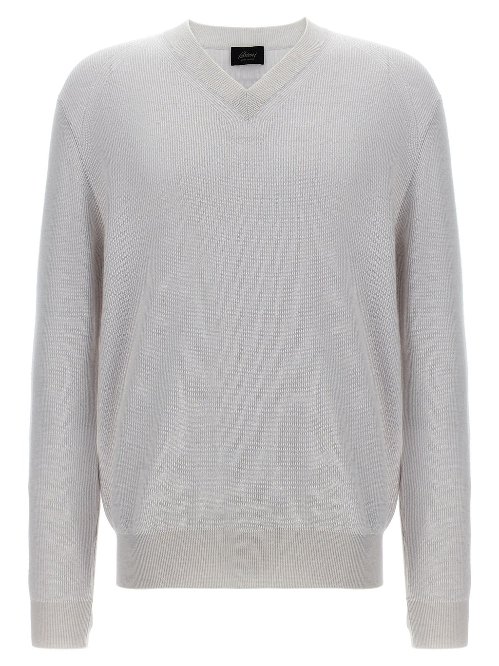 Brioni White Cashmere Cardigan