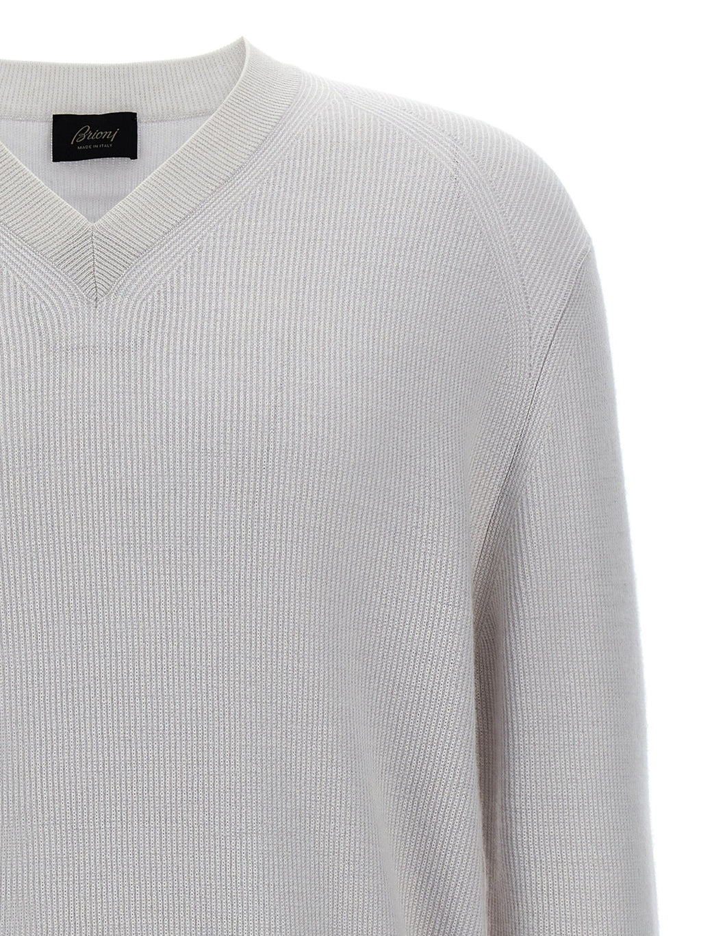 Brioni White Cashmere Cardigan