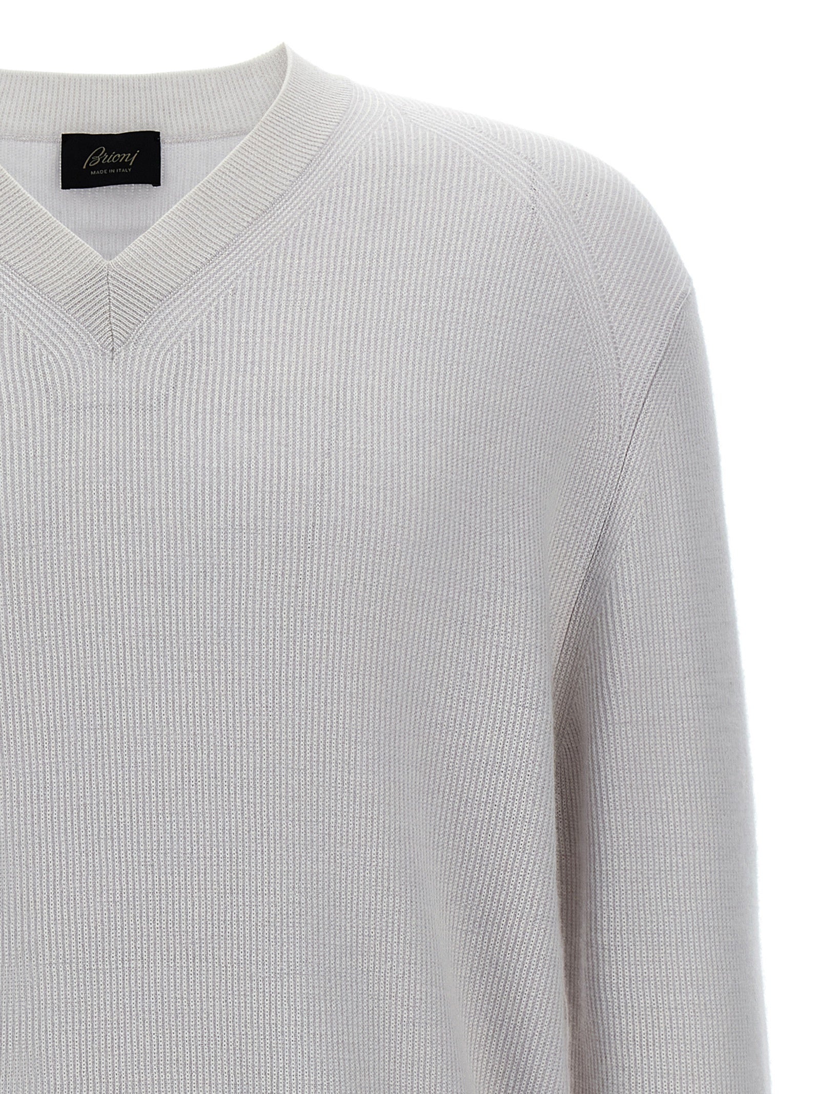Brioni White Cashmere Cardigan