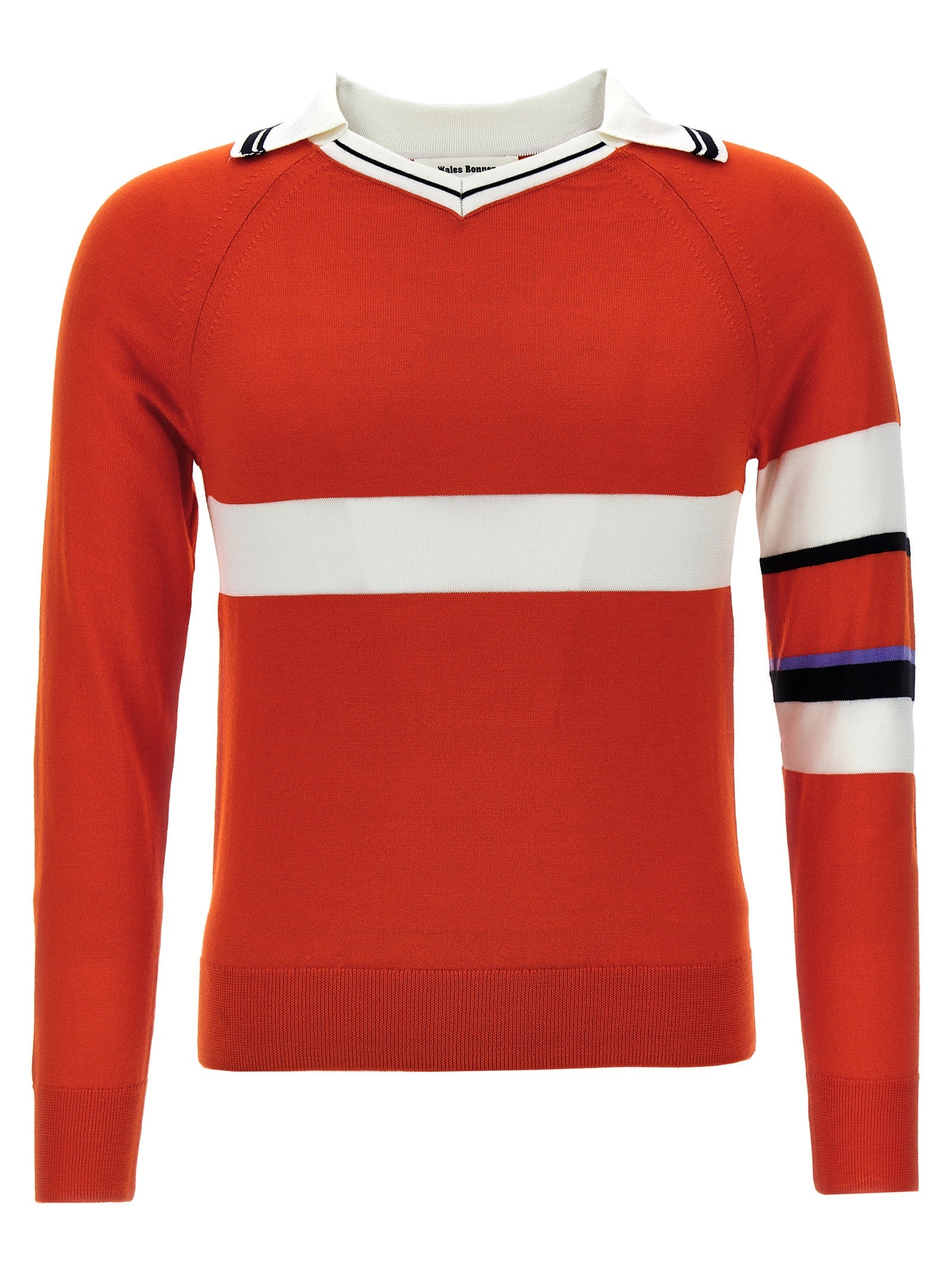 WALES BONNER Multicolor Wool Cardigan