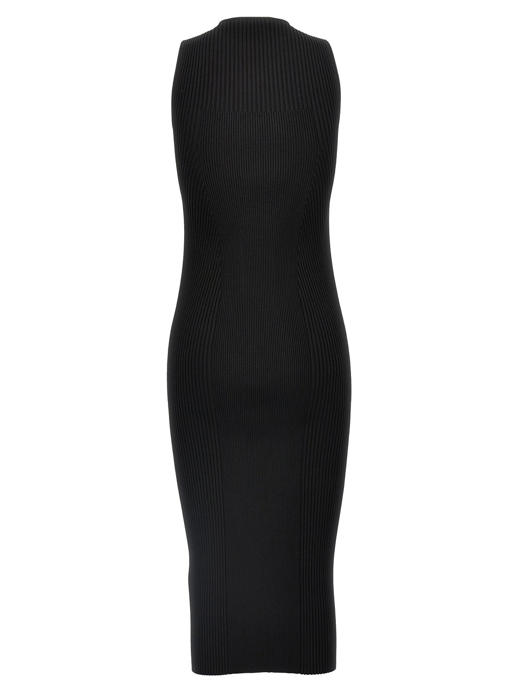 Alexander McQueen Black Viscose Midi Dress