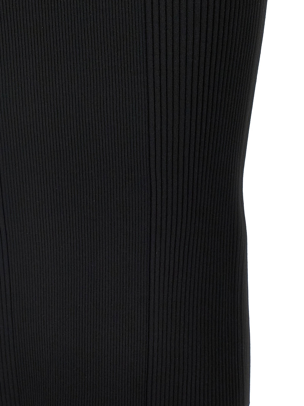 Alexander McQueen Black Viscose Midi Dress