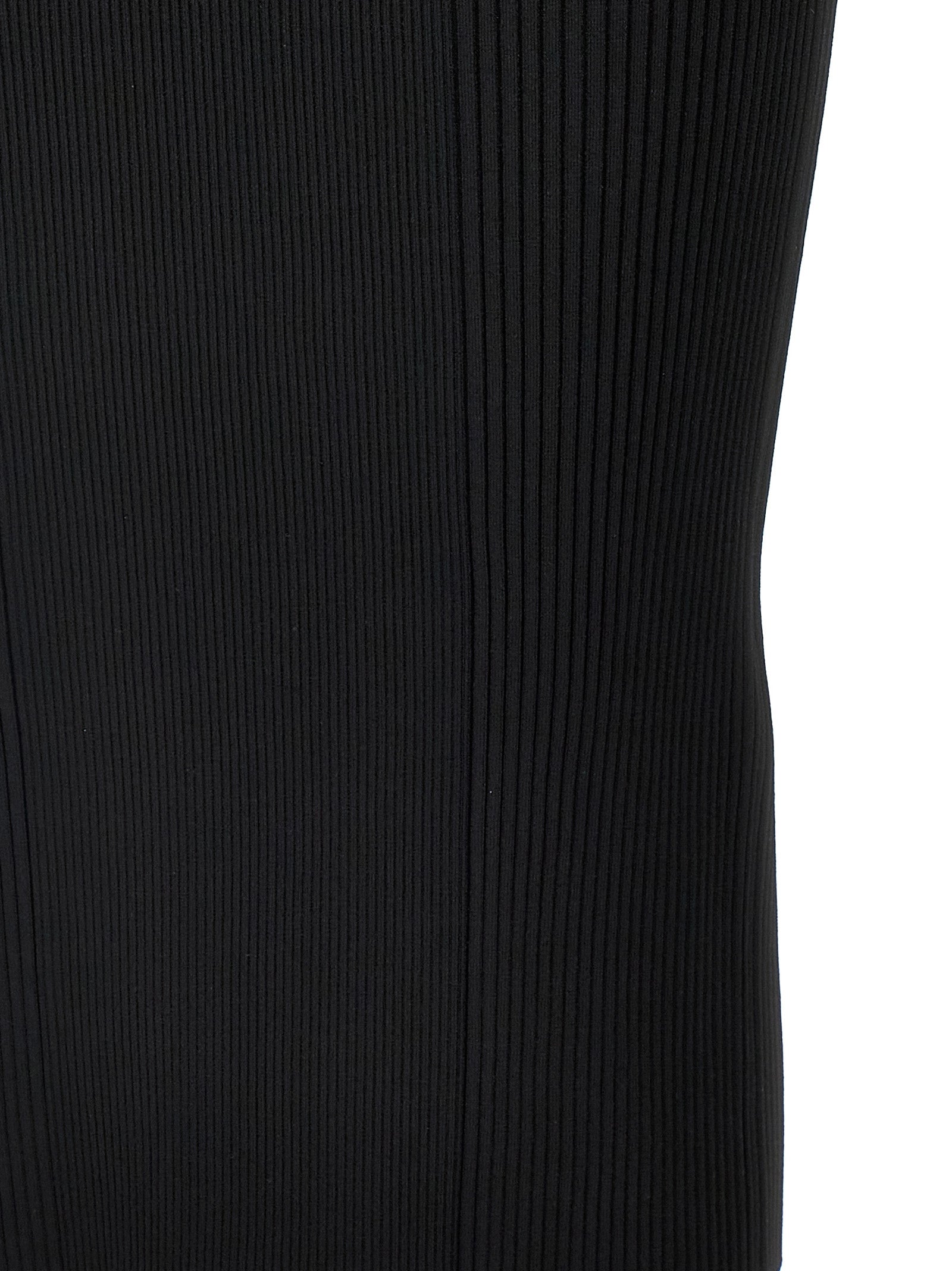 Alexander McQueen Black Viscose Midi Dress