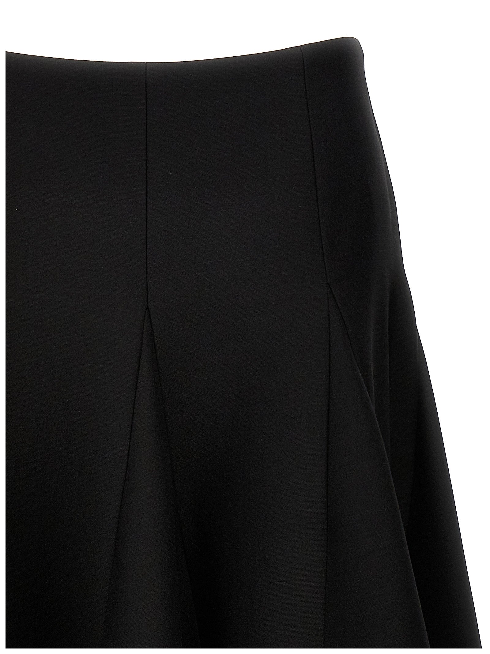 Valentino Garavani Black Virgin Wool Mini Skirt