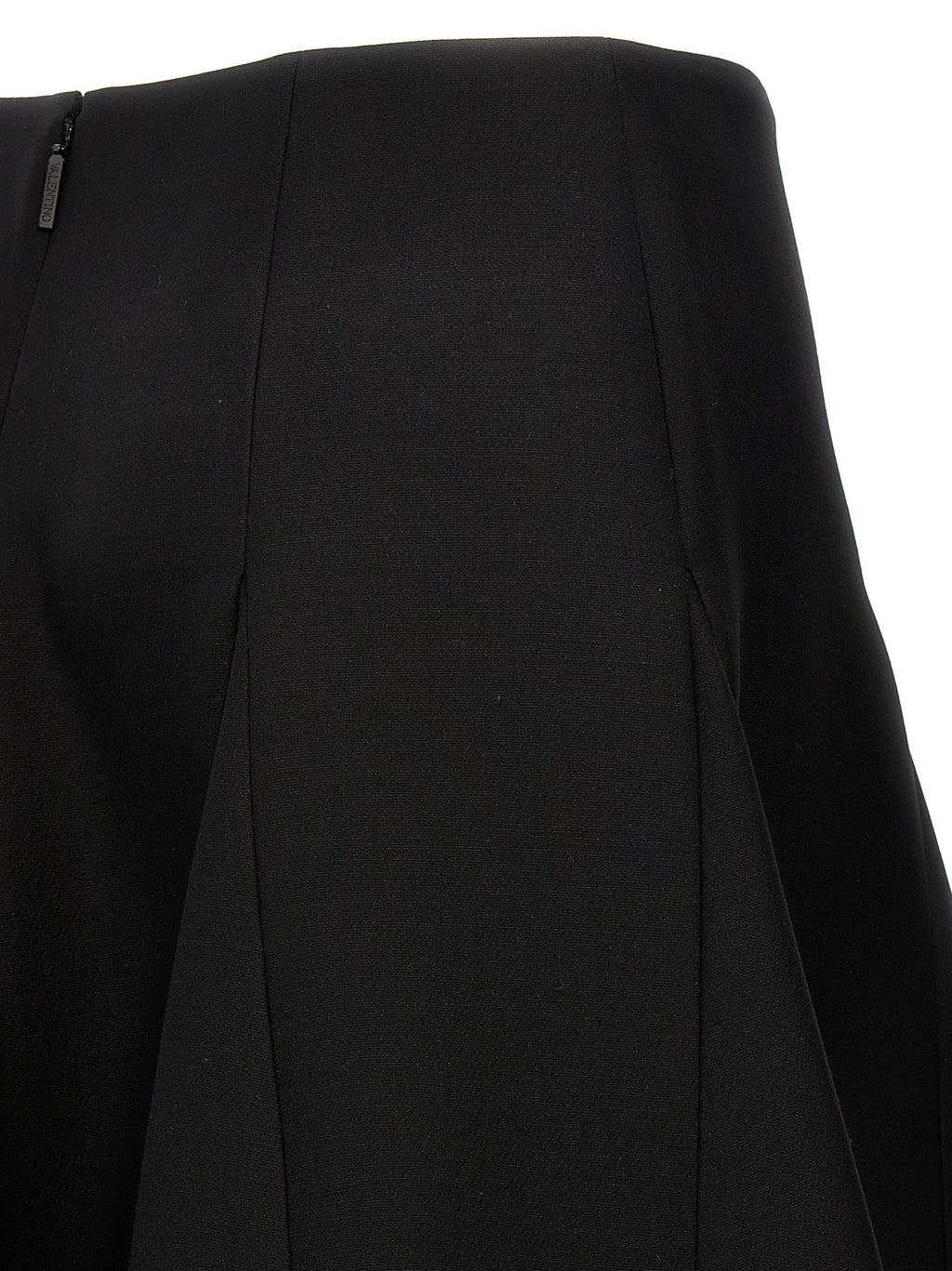 Valentino Garavani Black Virgin Wool Mini Skirt
