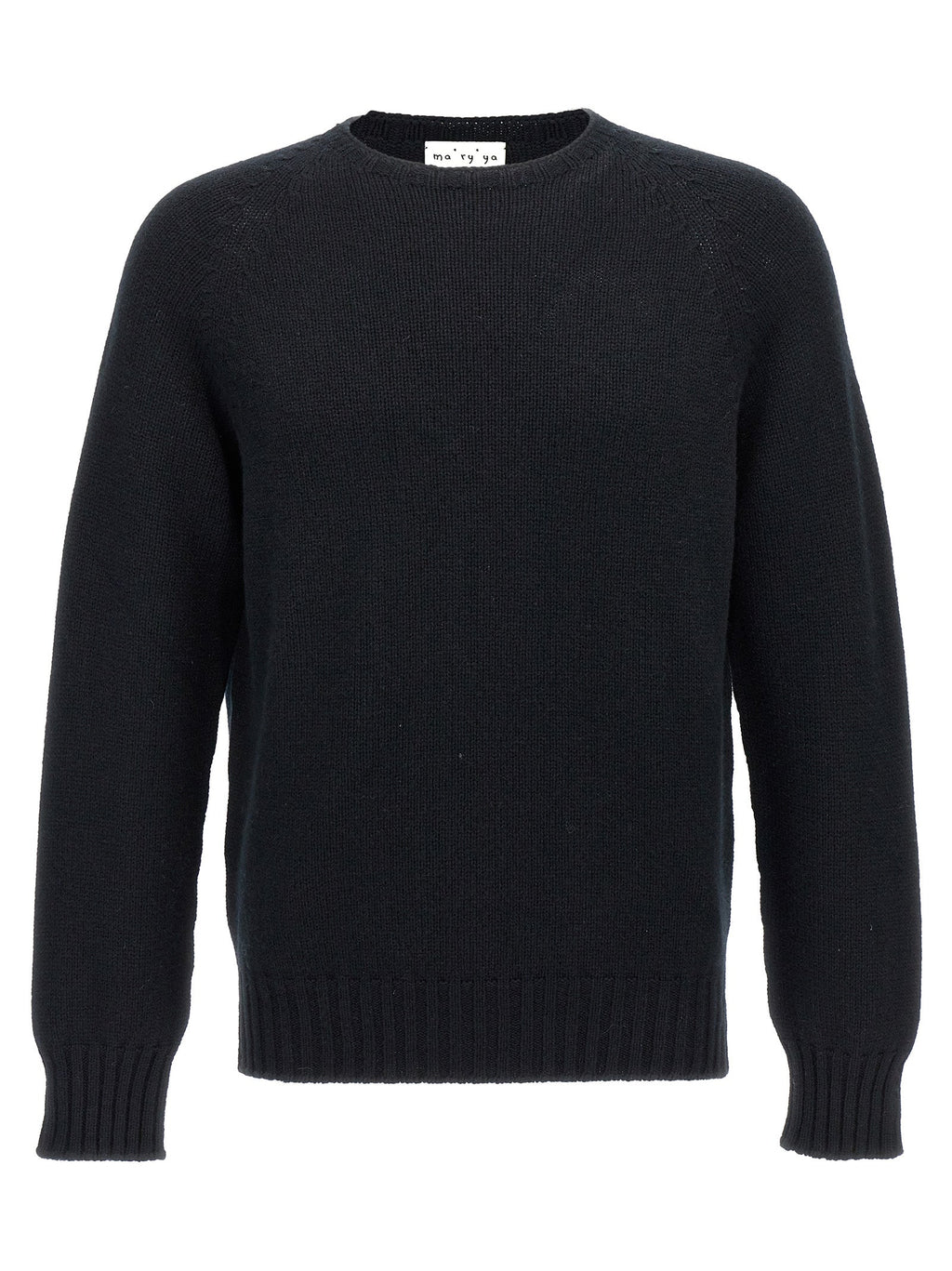 MA'RY'YA Black Wool Cardigan