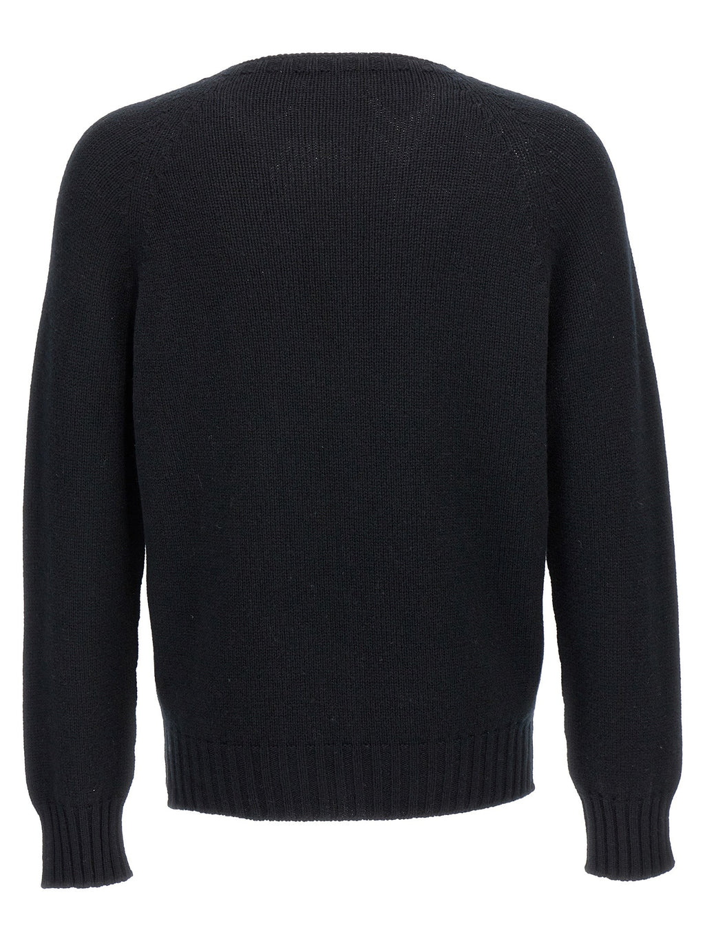 MA'RY'YA Black Wool Cardigan