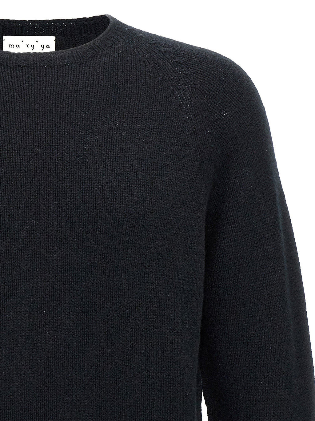 MA'RY'YA Black Wool Cardigan