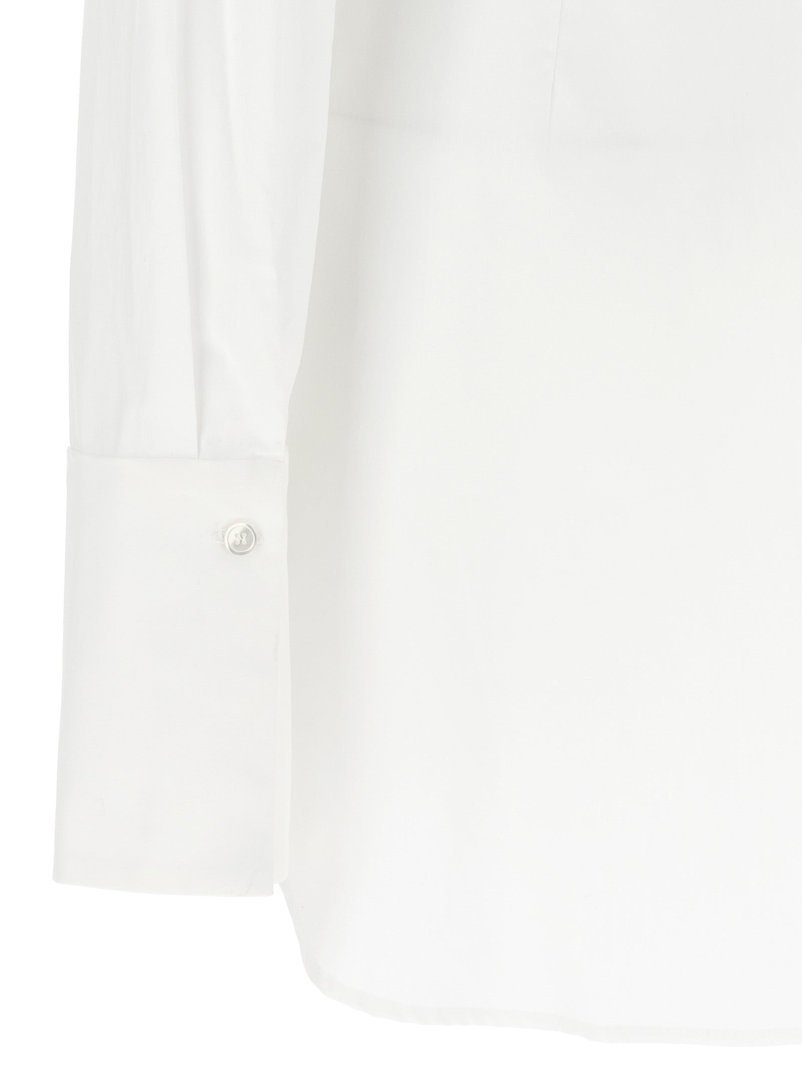 Nensi Dojaka White Cotton Blouse