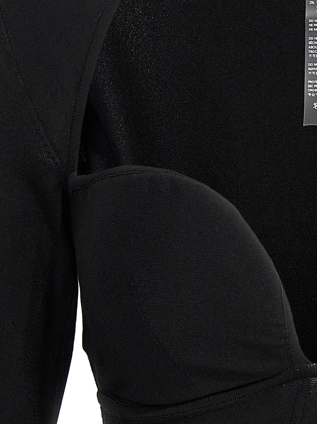 Nensi Dojaka Black Viscose Tank Tops