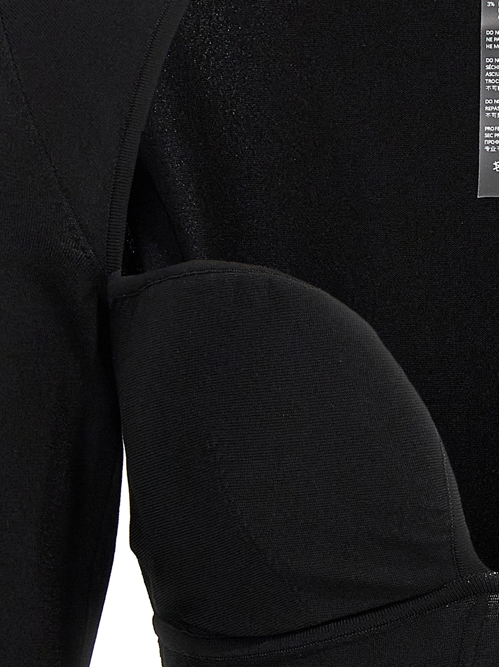 Nensi Dojaka Black Viscose Tank Tops