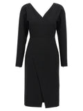 Fendi Black Viscose Midi Dress
