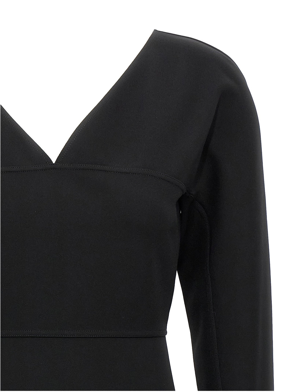 Fendi Black Viscose Midi Dress