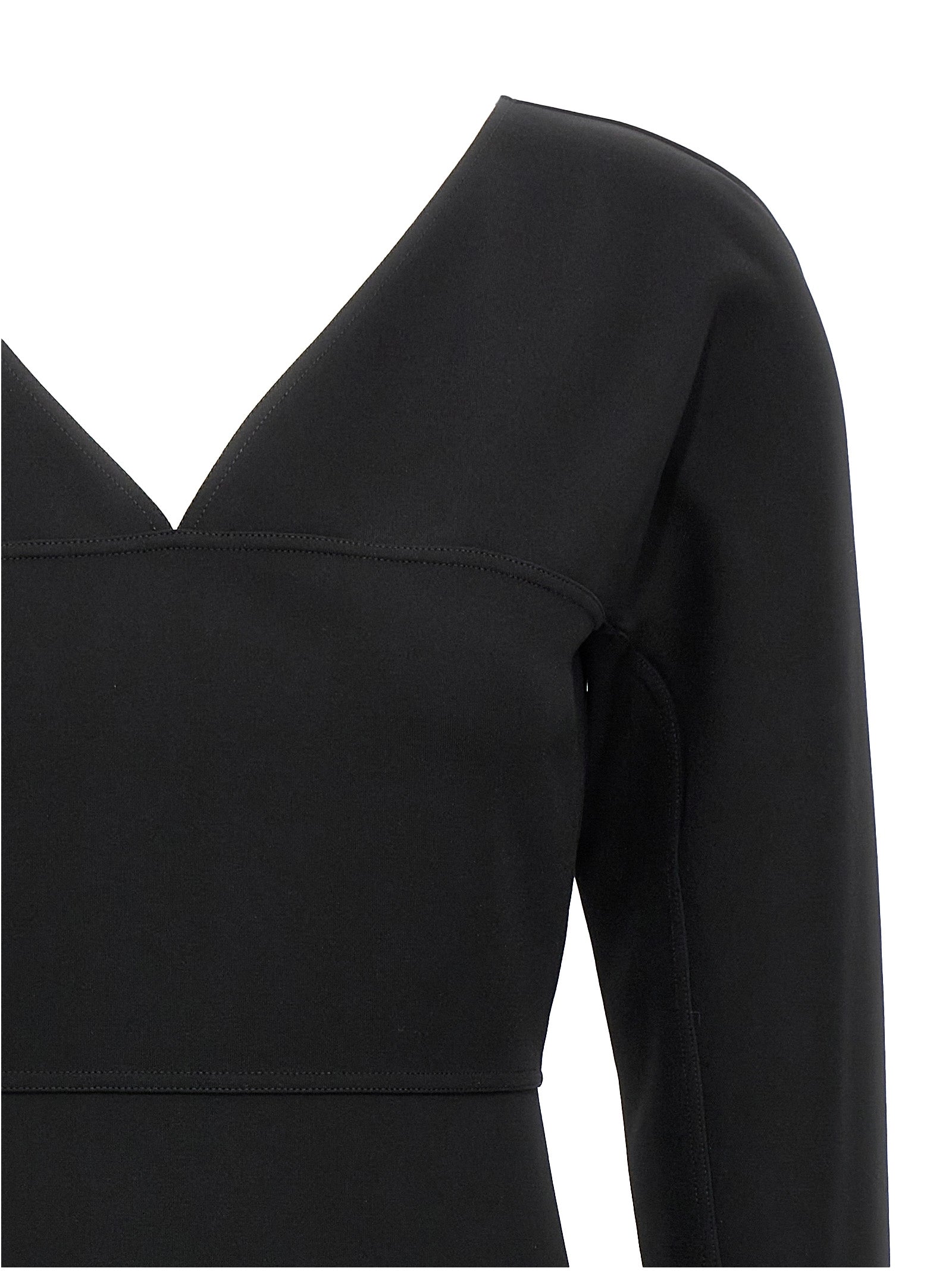 Fendi Black Viscose Midi Dress