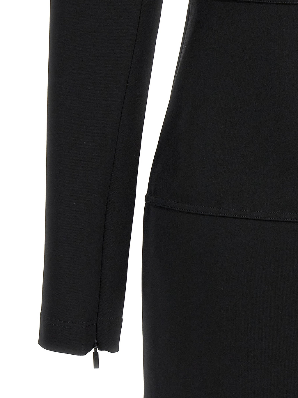 Fendi Black Viscose Midi Dress