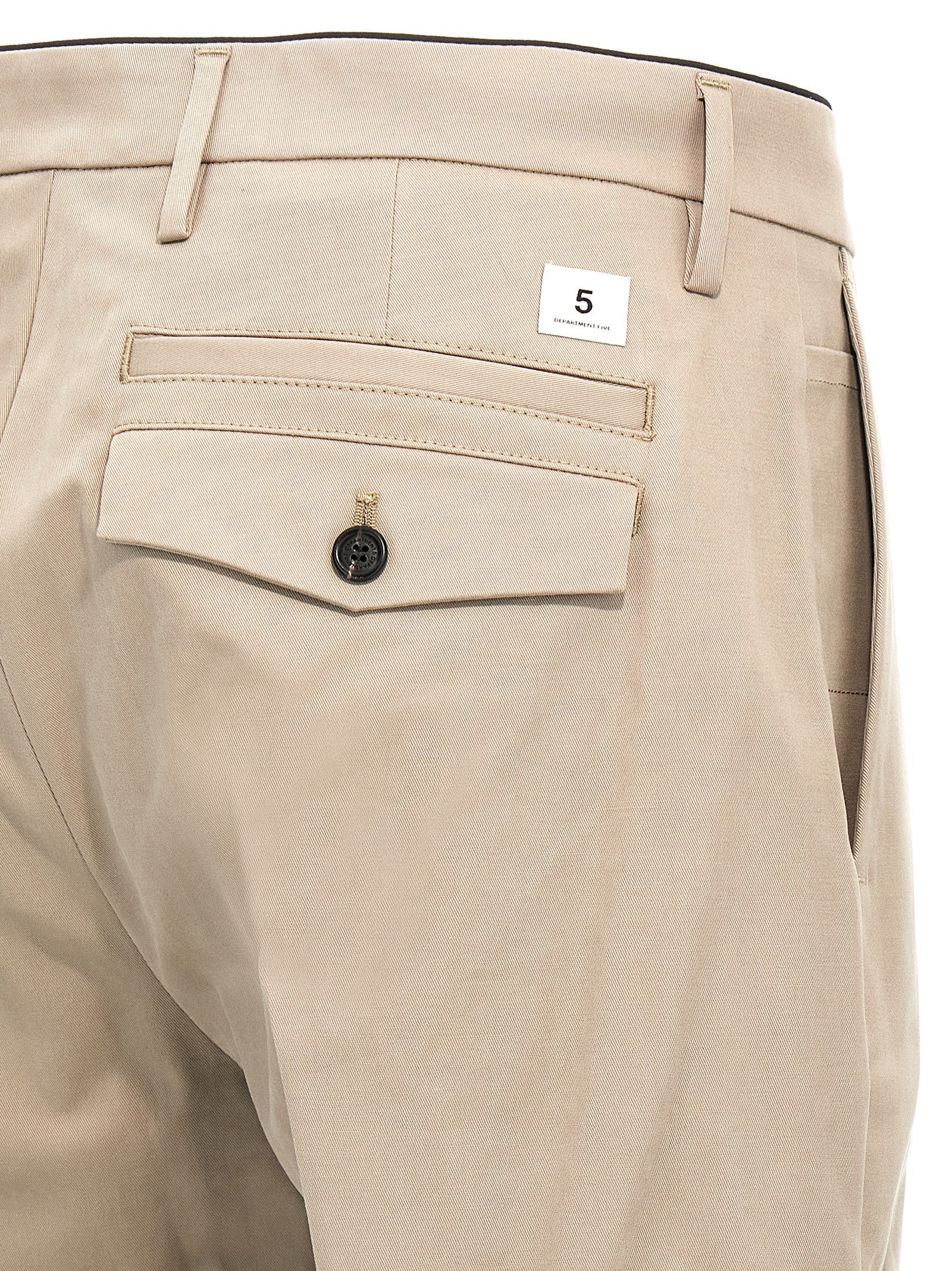 Department 5 Beige Cotton Casual Pants