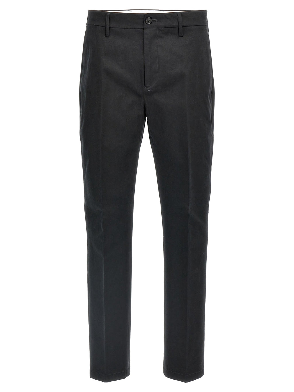 Department 5 Black Cotton Casual Pants