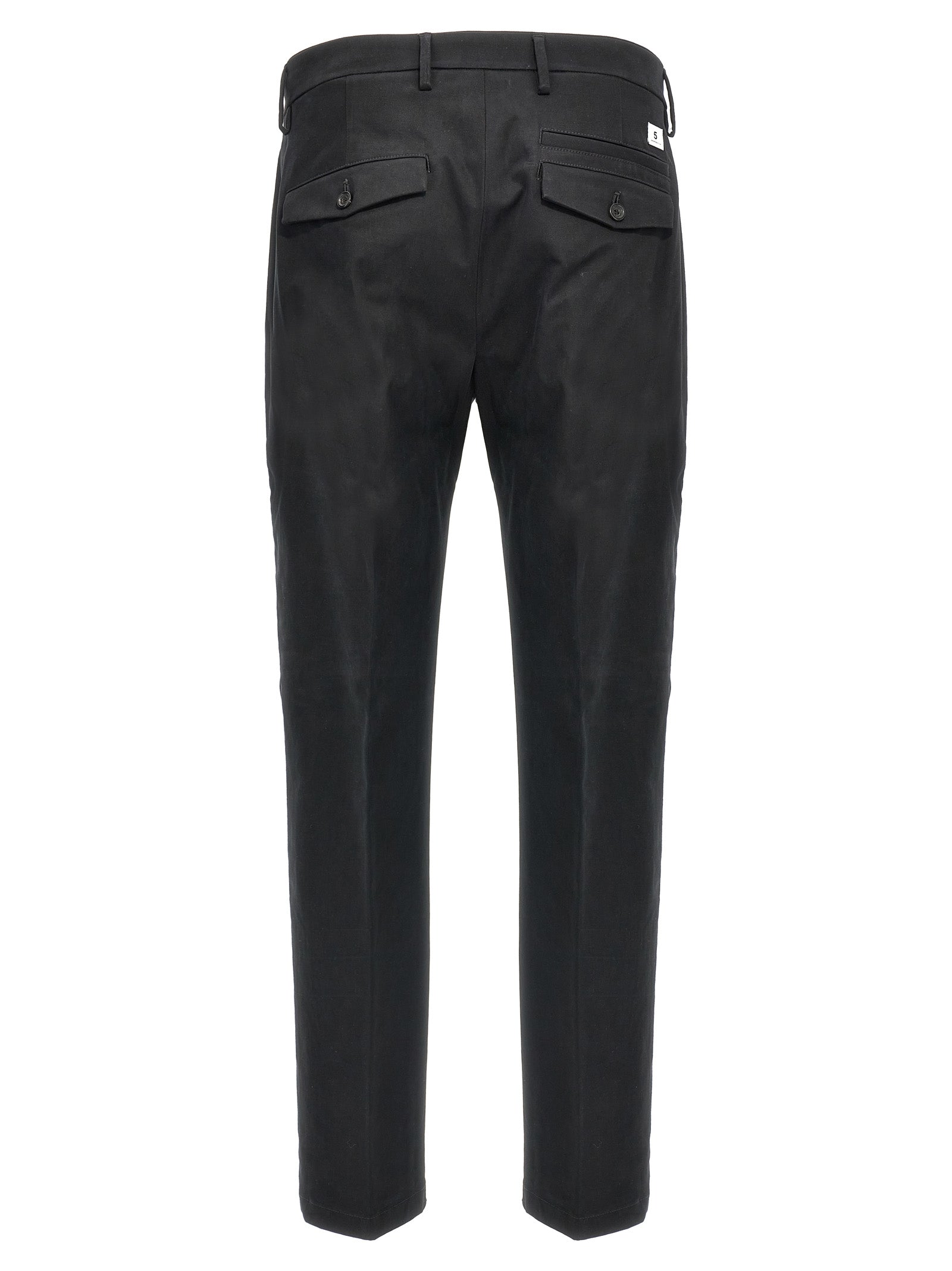 Department 5 Black Cotton Casual Pants