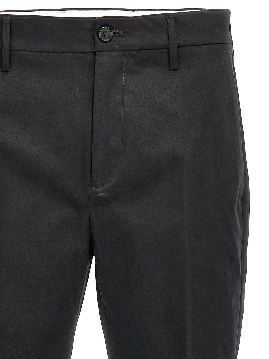 Department 5 Black Cotton Casual Pants